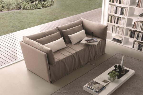 divano letto you&me modello 6 schienale alto cuscini soft