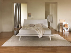 letto matrimoniale ALLISON fascia slim ecopelle