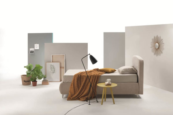 letto singolo modello guendalina tessuto
