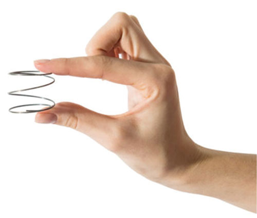 dettaglio micromolle mano dettaglio micromolle mano