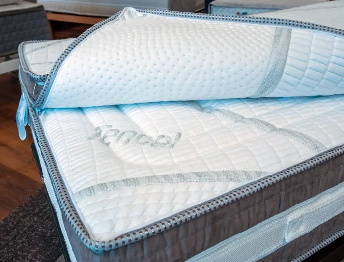 dettaglio topper rimuovibile materasso breeze air